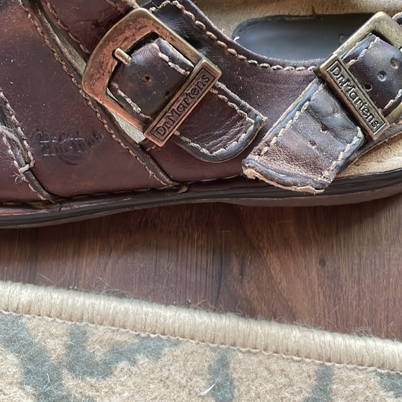Dr. Martens Fisherman Men’s Brown Leather Sandals with Buckle Size 10 main image 4